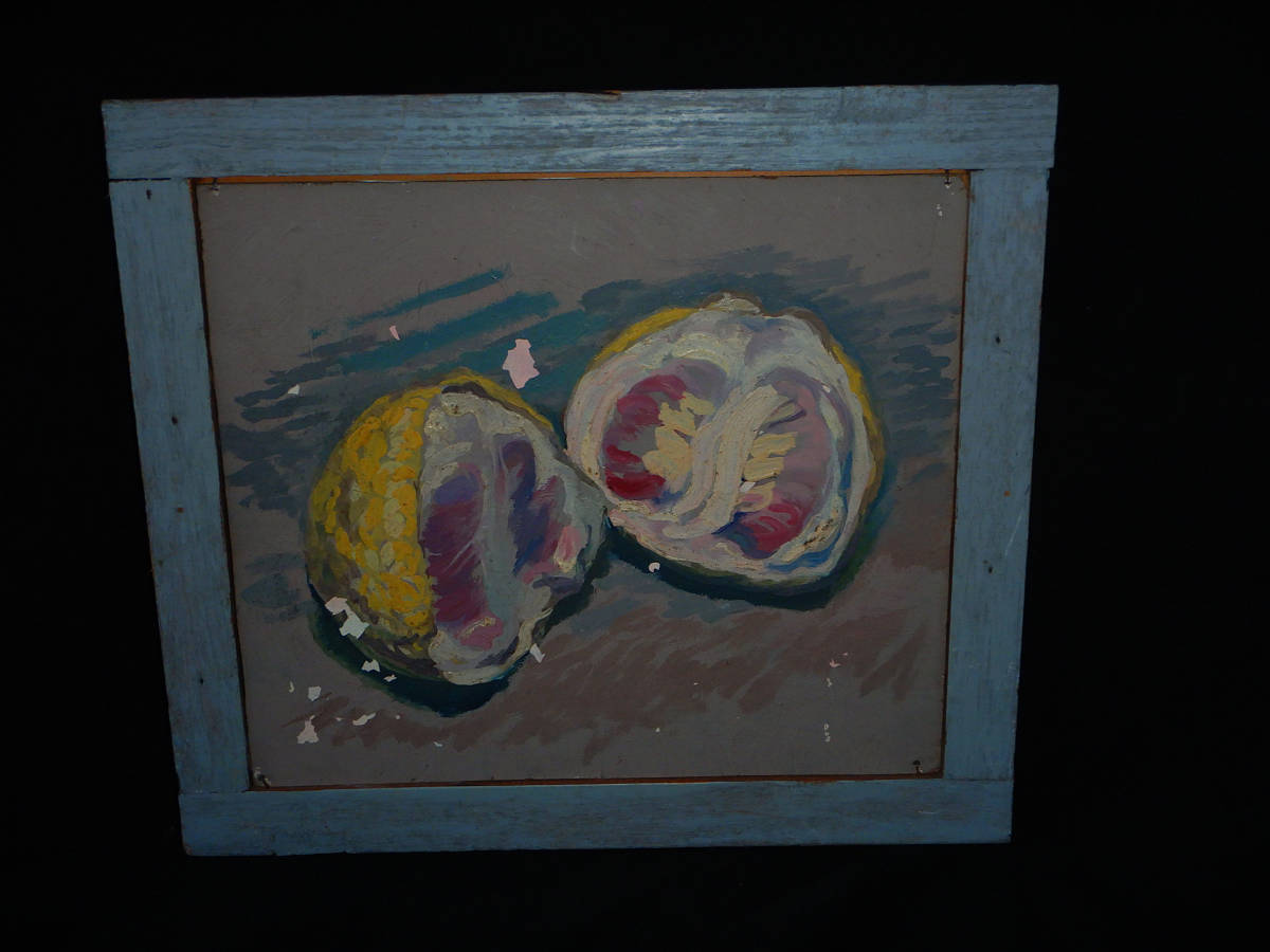81 神戸の洋画家 小川譲 油絵 油彩画 裸婦 横顔の女 裏表に画 81 神戸の洋画家 小川譲 油絵 油彩画 裸婦 横顔の女 裏表に画