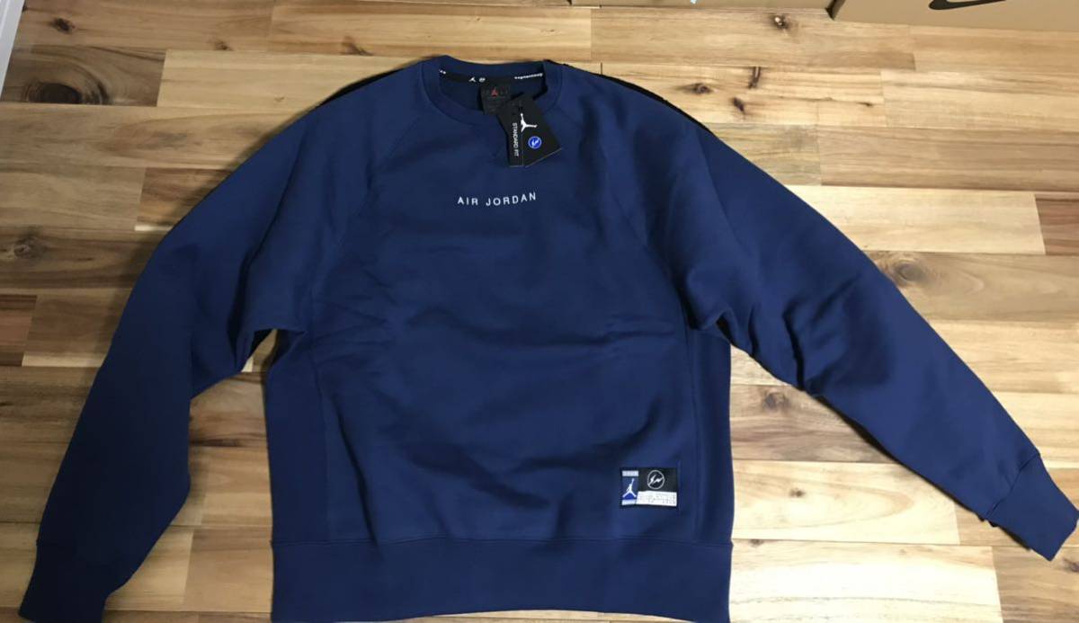 希少XLサイズ パクソジュン着用】Jordan fragment nike sweat 藤原