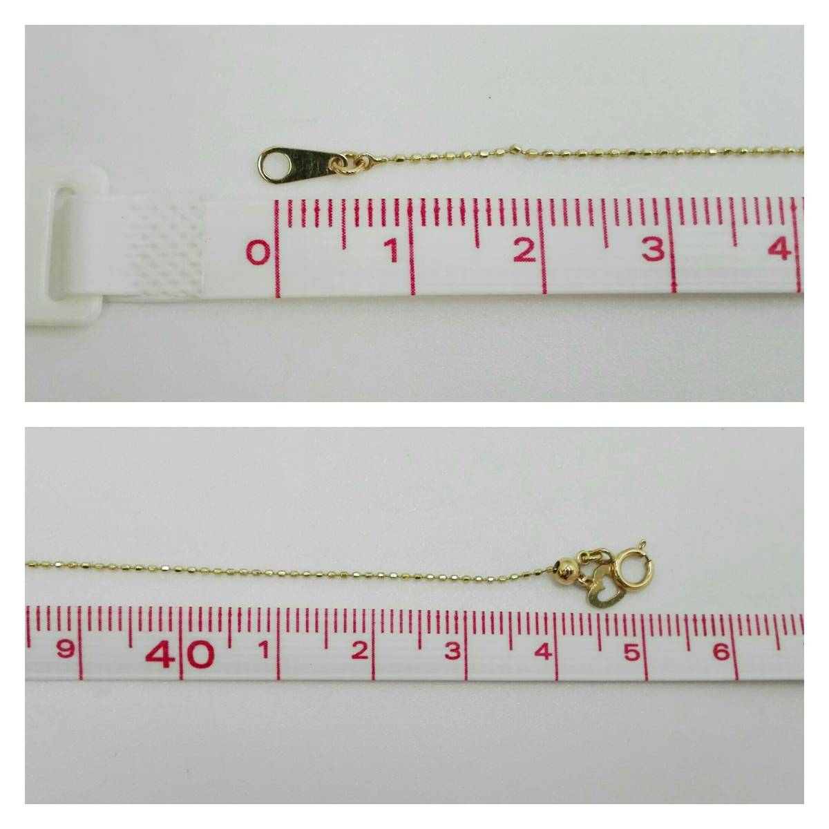 未使用品 ポーラ K18WG 15.02g 41cm デザイン ネックレス 