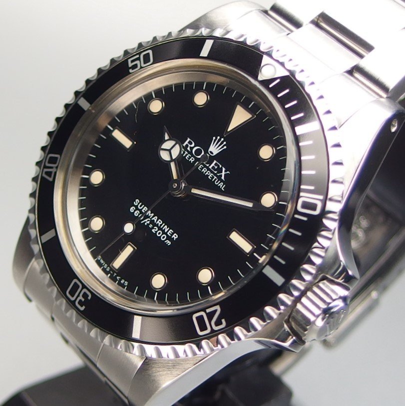 【希少 オールトリチウム】ROLEX ロレックス OYSTER PERPETUAL SUBMARINER サブマリーナ 5513 自動巻 メンズ 腕時計 修理明細書付「18958」_画像2