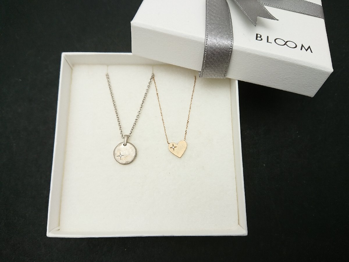 BLOOM ブルーム WEB限定 ネックレス ペア ダイヤ K10 イエローゴールド