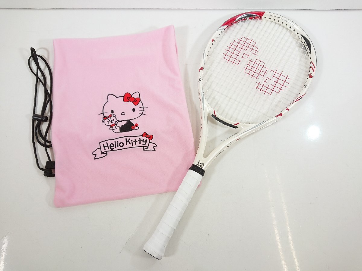 BRIDGESTONE ブリヂストン 硬式テニスラケット ハローキティ 40周年記念 Hello kitty 40th 硬式用 テニスラケット 袋付き  ユーズド rsgmladokgi.com