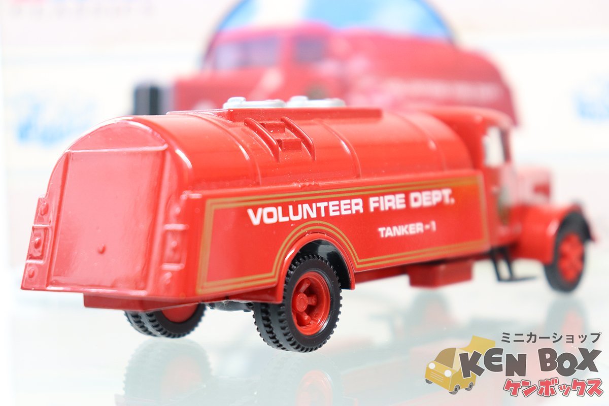 S=1/43 CORGI コーギー WHITE TANKER ホワイトタンカー ボランティアファイヤーチーフ消防車 箱ヤケ・スレ 値札付 7500台限定 現状渡し_画像2