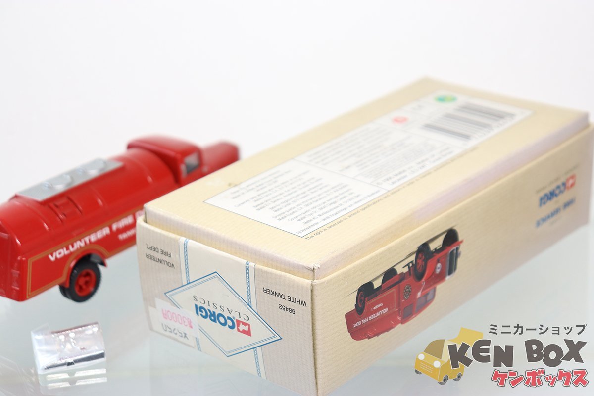 S=1/43 CORGI コーギー WHITE TANKER ホワイトタンカー ボランティアファイヤーチーフ消防車 箱ヤケ・スレ 値札付 7500台限定 現状渡し_画像10