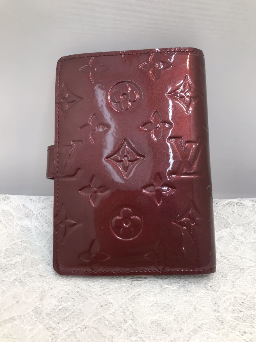 バッグLOUISVUITTON ルイヴィトン ヴェルニ アジェンダミニ アマラント