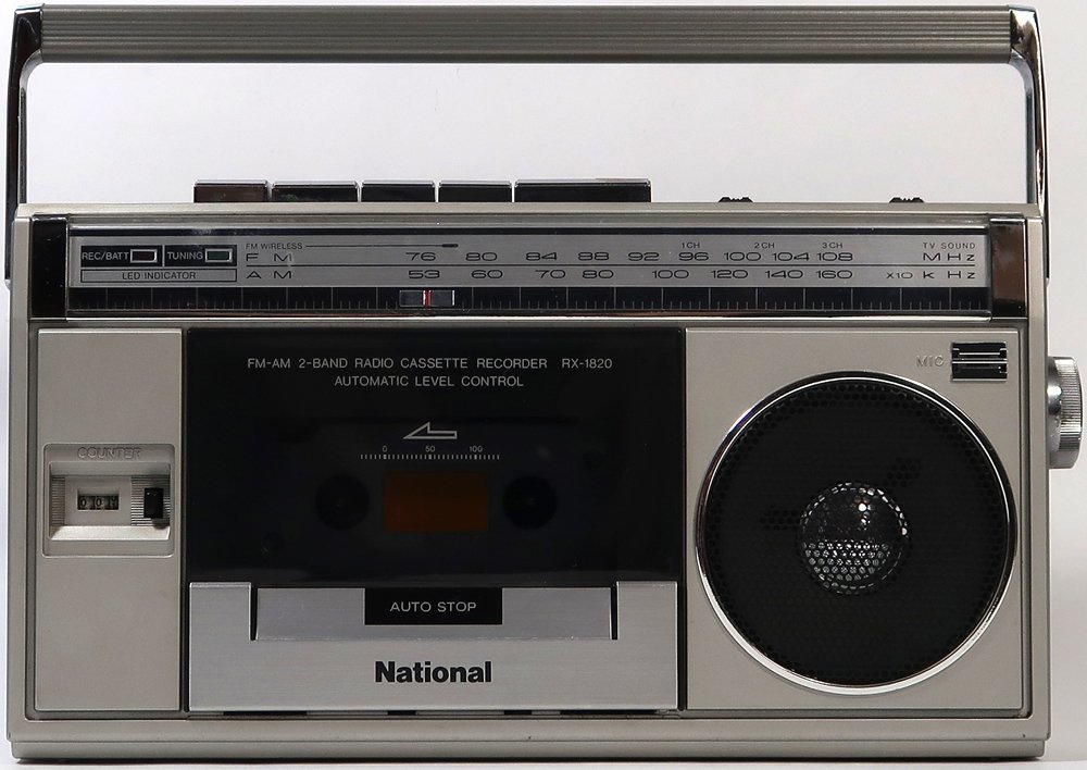 ナショナル, ラジオカセットレコーダー, RX-1820, , 難あり