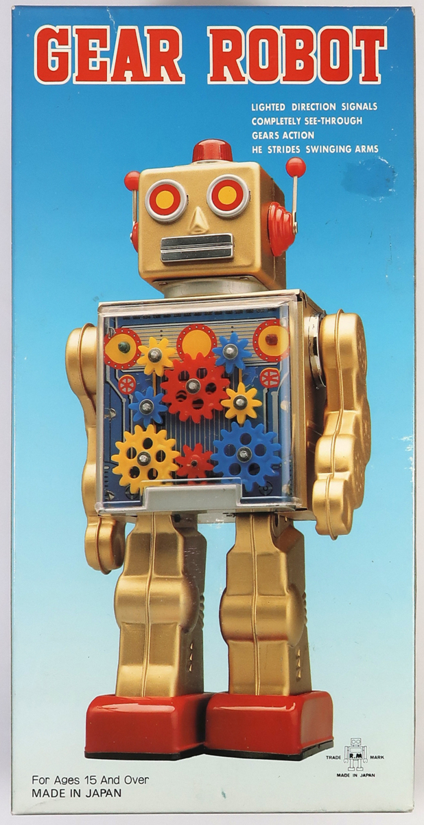 メタルハウス, GEAR ROBOT, ブリキロボット, 日本製, ,故障 - ビンテージ