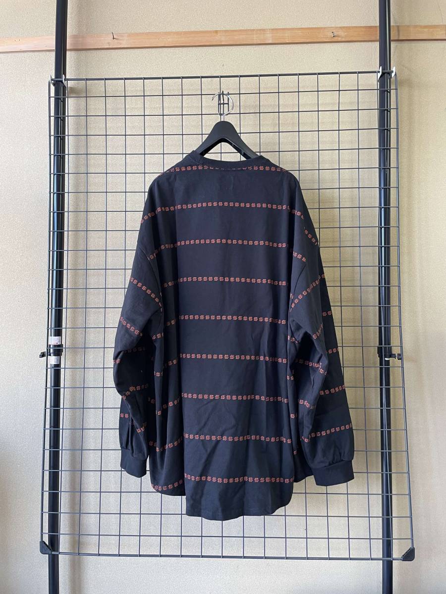 SEESEE/シーシー SEE SEE SUPER BIG LS TEE BORDER BLACK sizeL 販売場所 土日限定 SEE SEE ボーダーTシャツ Tシャツ/カットソー(半袖/袖なし)