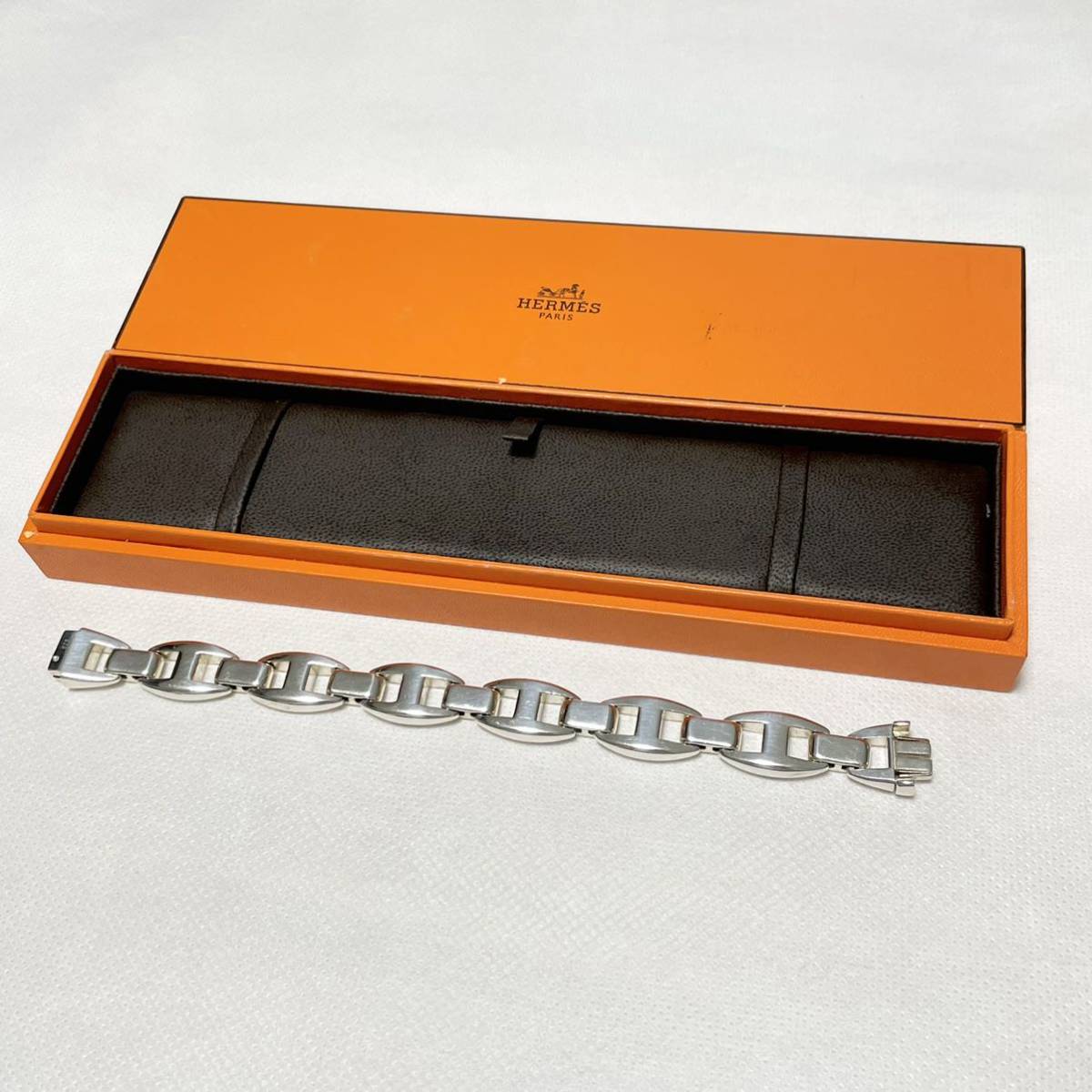 Vintage HERMES TGM Cassiopee カシオペア シルバー ブレスレット ヴィンテージ エルメス ビンテージ シェーヌダンクル  アクロバット