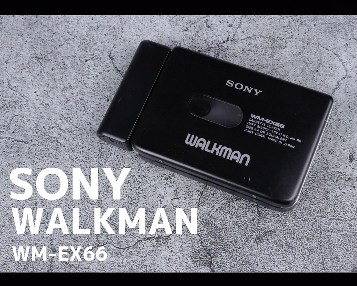 SONY WALKMAN WM-EX66 ソニー カセットウォークマン 電池ケース 付き