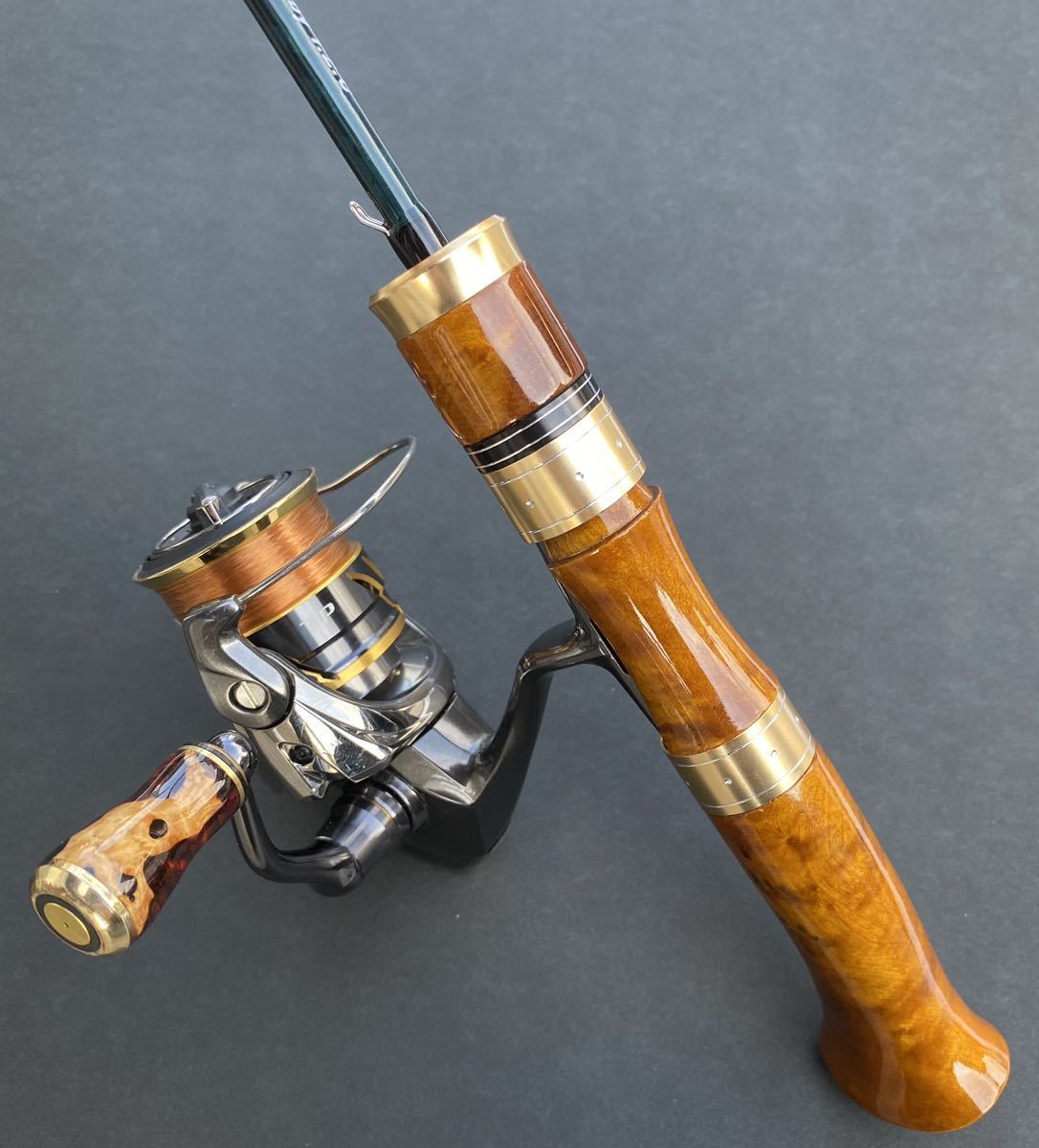 スピニング用 ウッドグリップ 樟 ロッド KS405UL /トラウトロッド