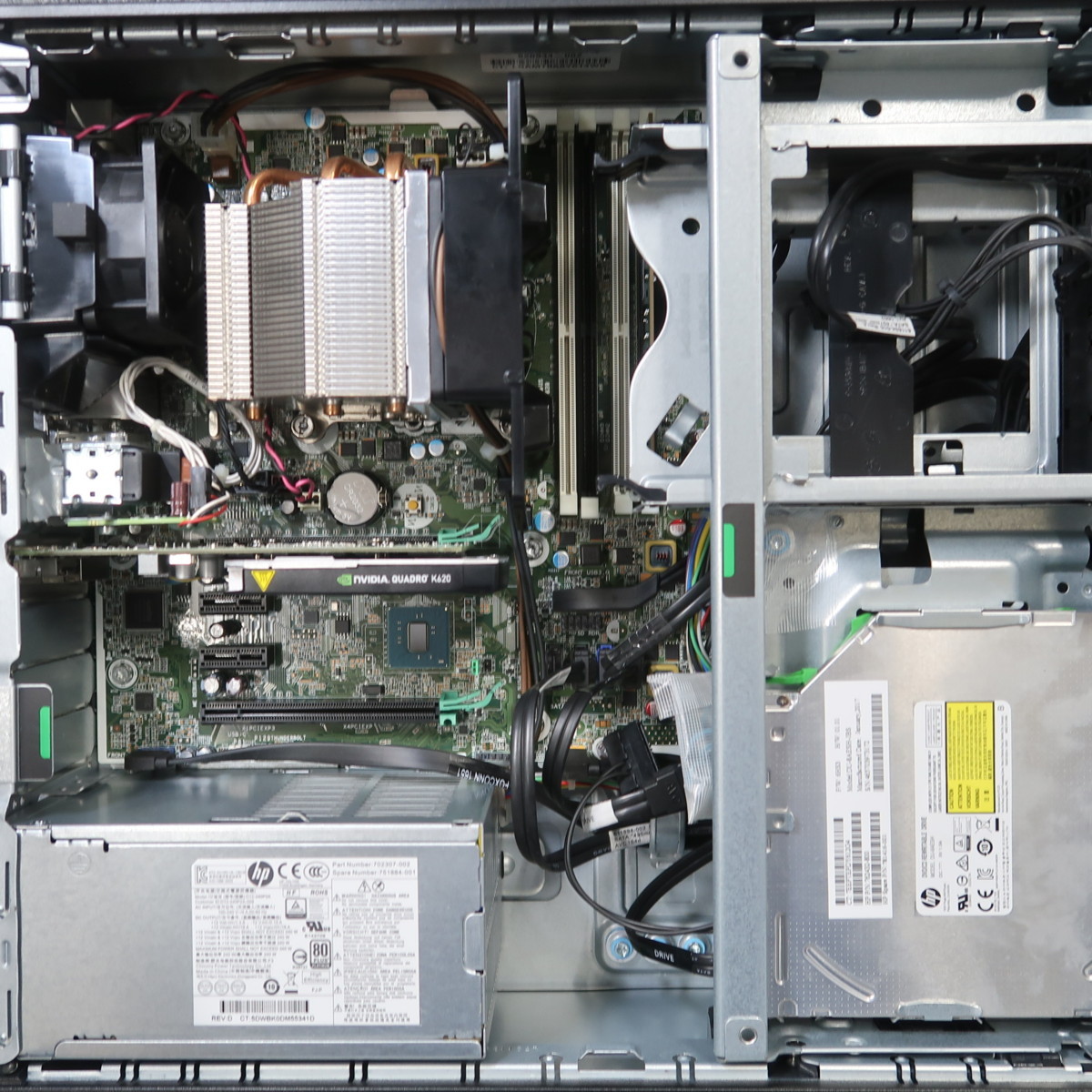 HP Z240 SFF Workstation Xeon E3-1230 v5 3.4GHz 8GB DVDスーパーマルチ NVIDIA Quadro K620 ジャンク A54189_画像7