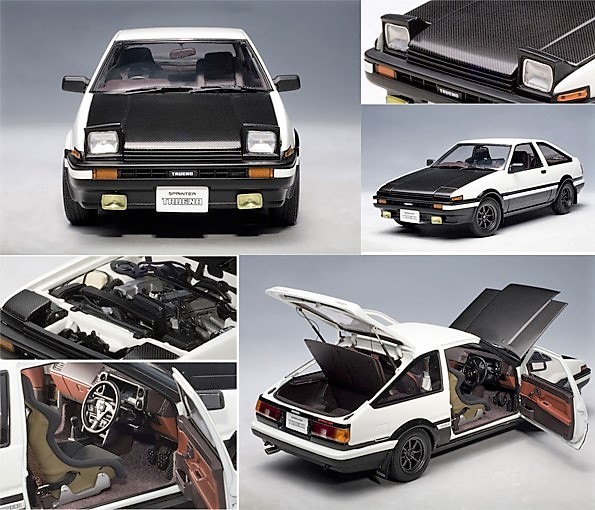 新品未開封 1/18 ダイキャスト AUTOart トヨタ スプリンタートレノ AE86 頭文字 イニシャルD コミックバージョン 藤原拓海_画像7