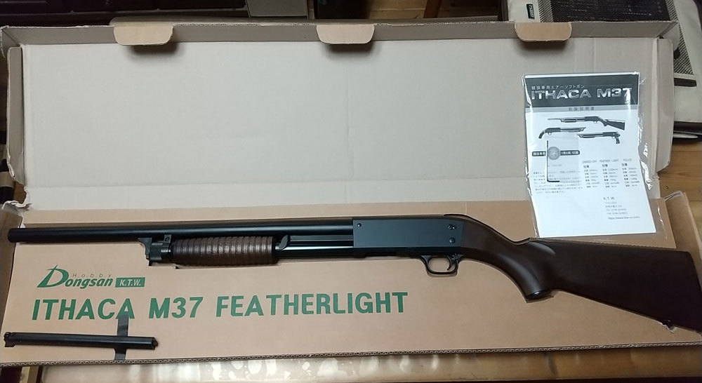 ☆未使用☆KTW イサカ M37 フェザーライト 18歳以上 エアーコッキング