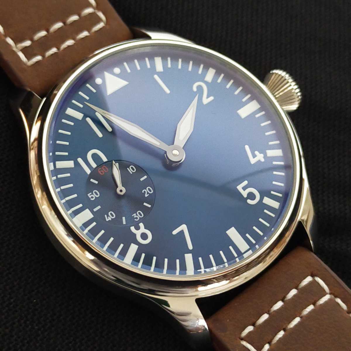 SEAGULL搭載【バッチ付!!新品】BLIGER パイロットウォッチ 手巻き④