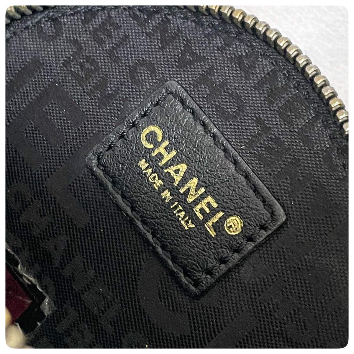 CHANEL シャネル コインケース カメリア ココマーク 黒 ブラック