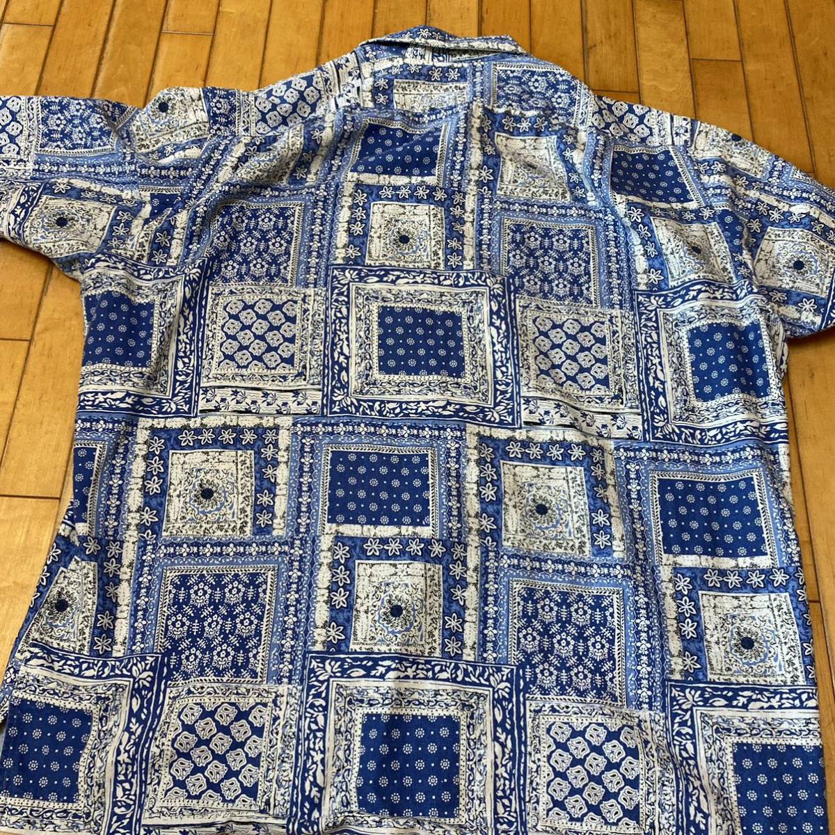 POLO ラルフローレン アロハ バンダナ柄 青 XL|PayPayフリマ