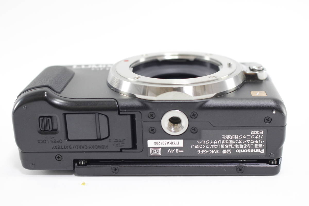 極美品◇Panasonic LUMIX DMC-GF6 ボディ ブラック◇バッテリー2個付