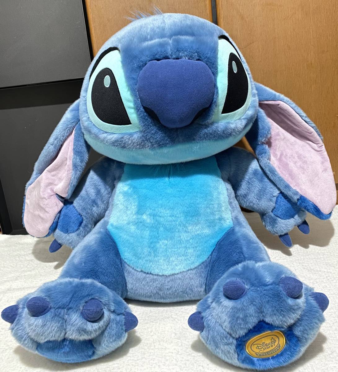 1円出品 超特大サイズ 美品 スティッチ ぬいぐるみ ディズニーストア Disney Stitch 全長約60cm 重さ約2 3kg Natif Com Co