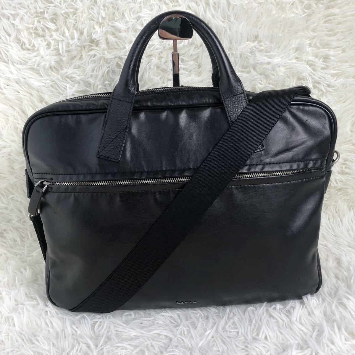 1円~【極美品】ポールスミス Paul Smith メンズ 2way ビジネスバッグ