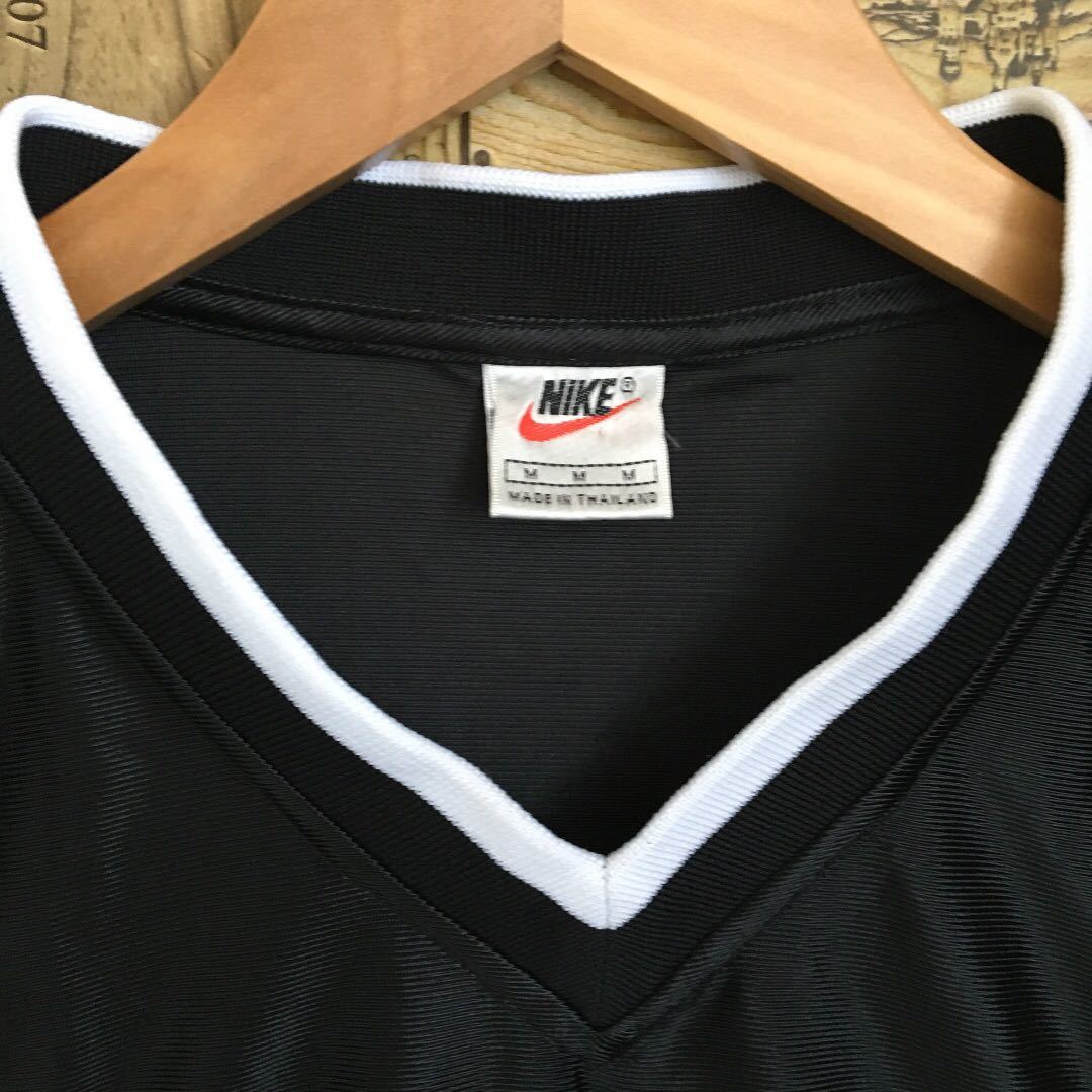 NIKE ナイキ スポーツウェア プルオーバー　Tシャツ　ユニフォーム　ゲームシャツ　Vネック　XL 海外製　USA 90s 白タグ　大きいサイズ