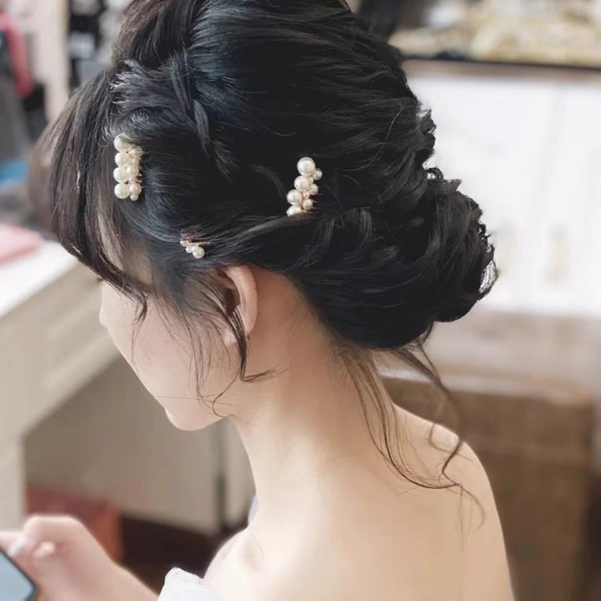 かんざし コンプレックスビズ ヘアアクセサリー 結婚式 ヘアコーム 成人式 卒業式 振袖 つまみ細工 袴