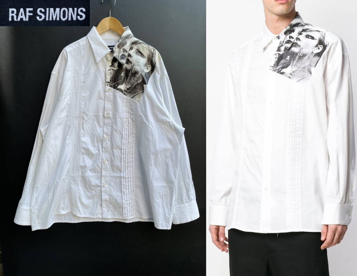 19ss RAF SIMONS ラフシモンズ CROPPED SHIRT ASYMM アシメ パンク