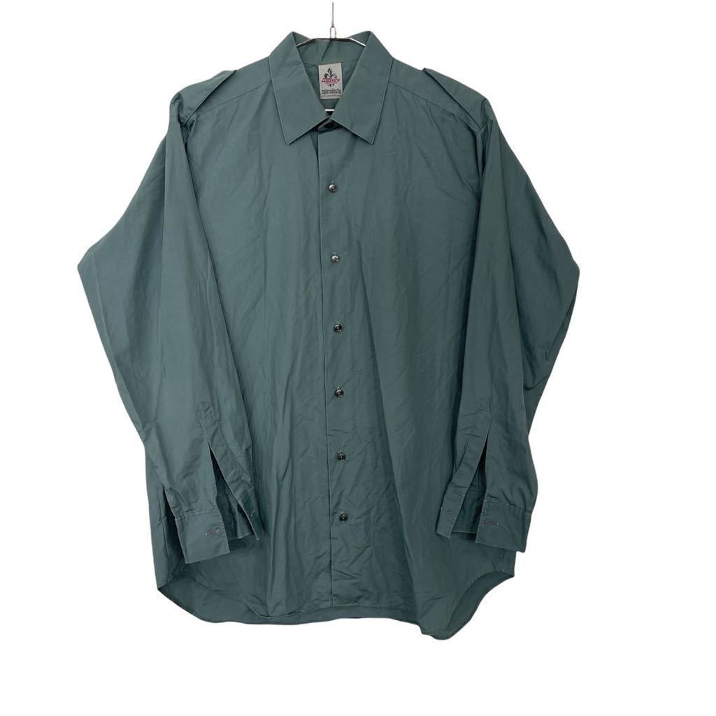 Lutteurs 長袖シャツ XLサイズ程度 フレンチグレー ワークシャツ ビッグサイズ 古着卸 アメリカ仕入 t2111-4168_画像1