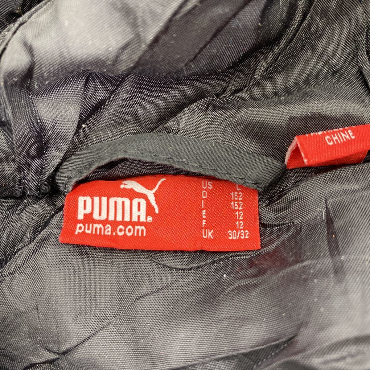 PUMA нейлон жакет Kids L черный Puma спорт f-ti принт б/у одежда . America скупка t2202-4161