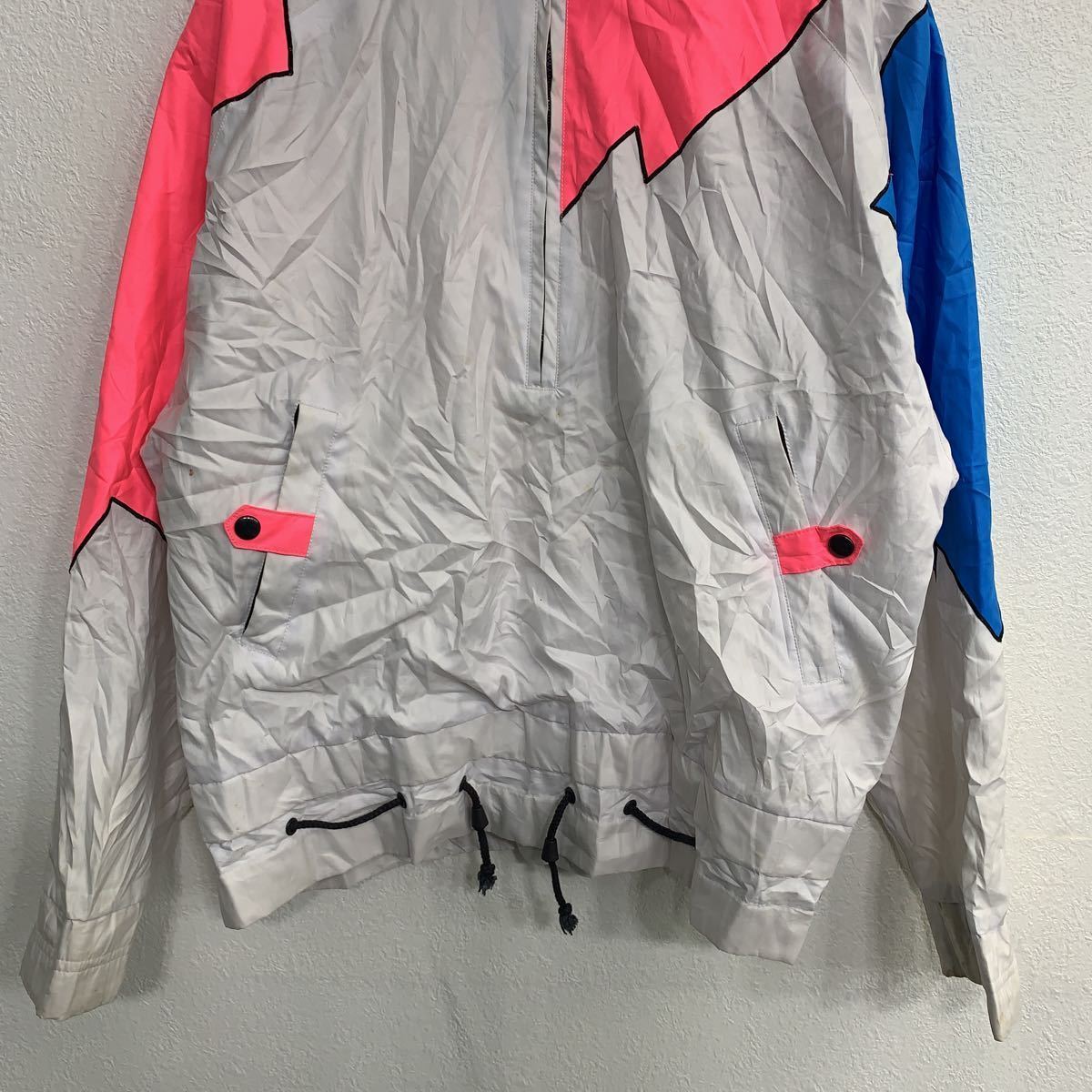NORSKA ナイロンジャケット レディース Lサイズ ジップアップ 白 青 ピンク 古着卸 アメリカ仕入 t2202-3753_画像3