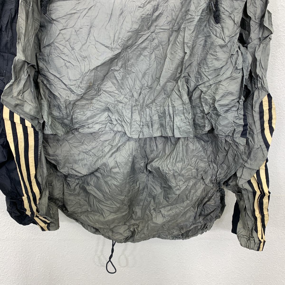 adidas mountain parka * jacket L size degree Adidas nylon black old clothes . America buying up t2202-3717