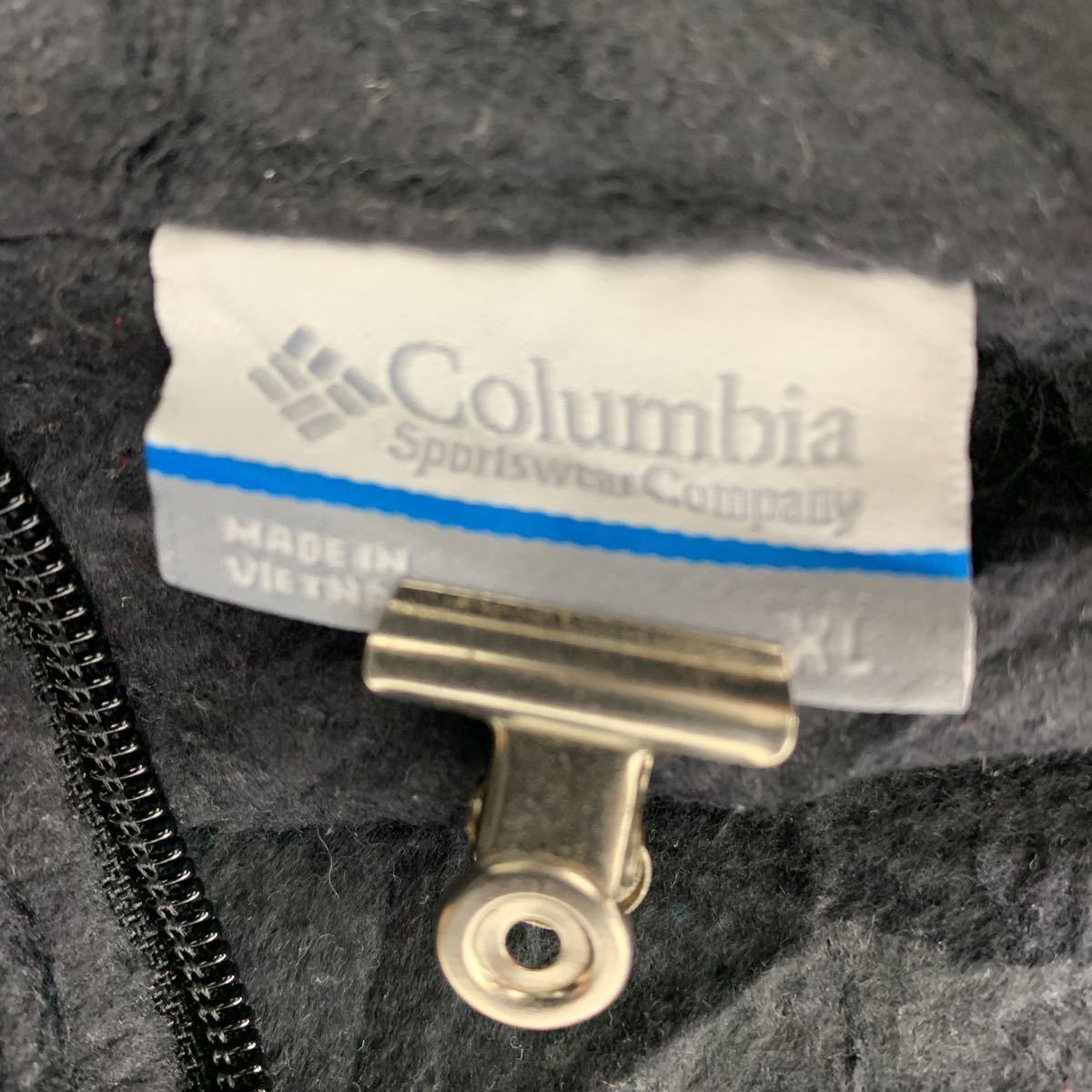 Columbia ジップアップフリースジャケット XLサイズ コロンビア ビッグサイズ ブラック 古着卸 アメリカ仕入 t2202-3161_画像7