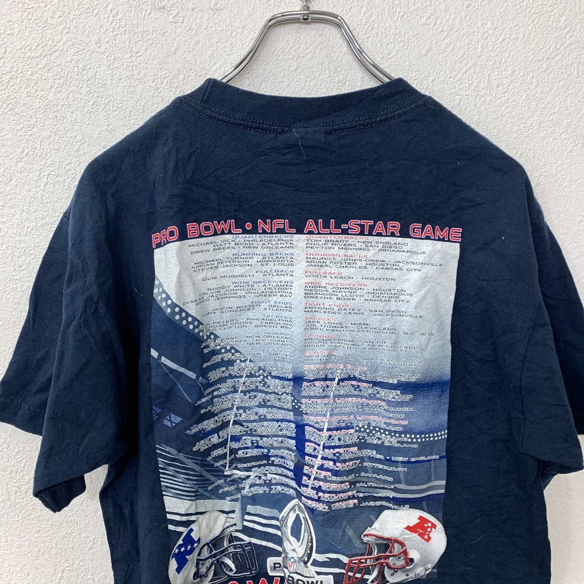 Reebok 半袖プリントTシャツ Mサイズ NFL リーボック ネイビー 古着卸 アメリカ仕入 t2206-4347_画像5