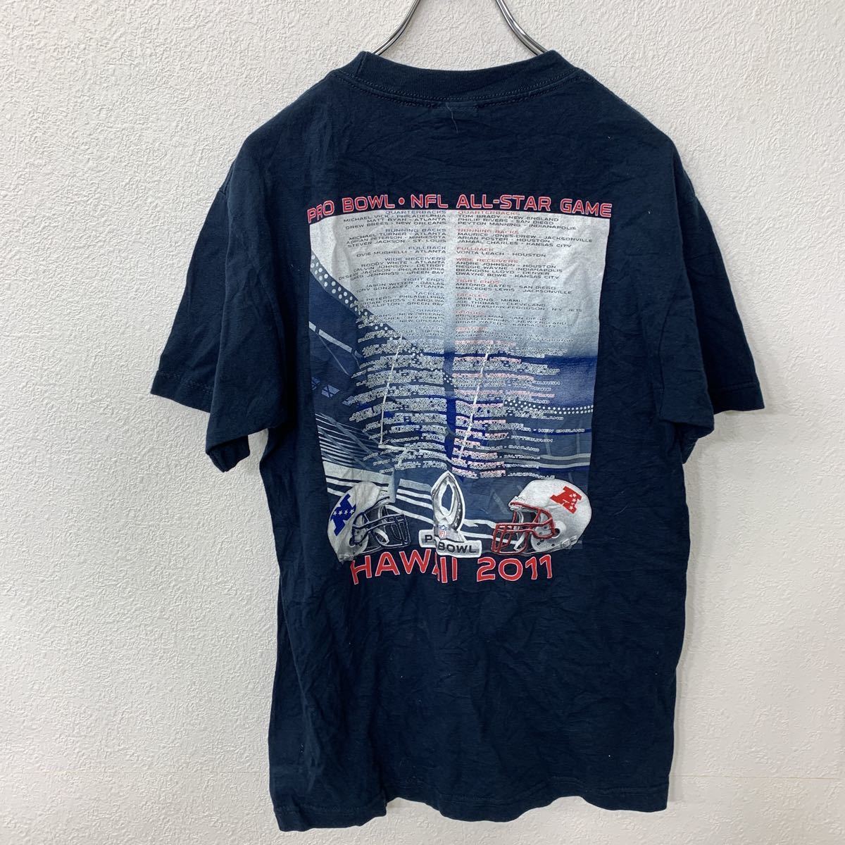 Reebok 半袖プリントTシャツ Mサイズ NFL リーボック ネイビー 古着卸 アメリカ仕入 t2206-4347_画像4