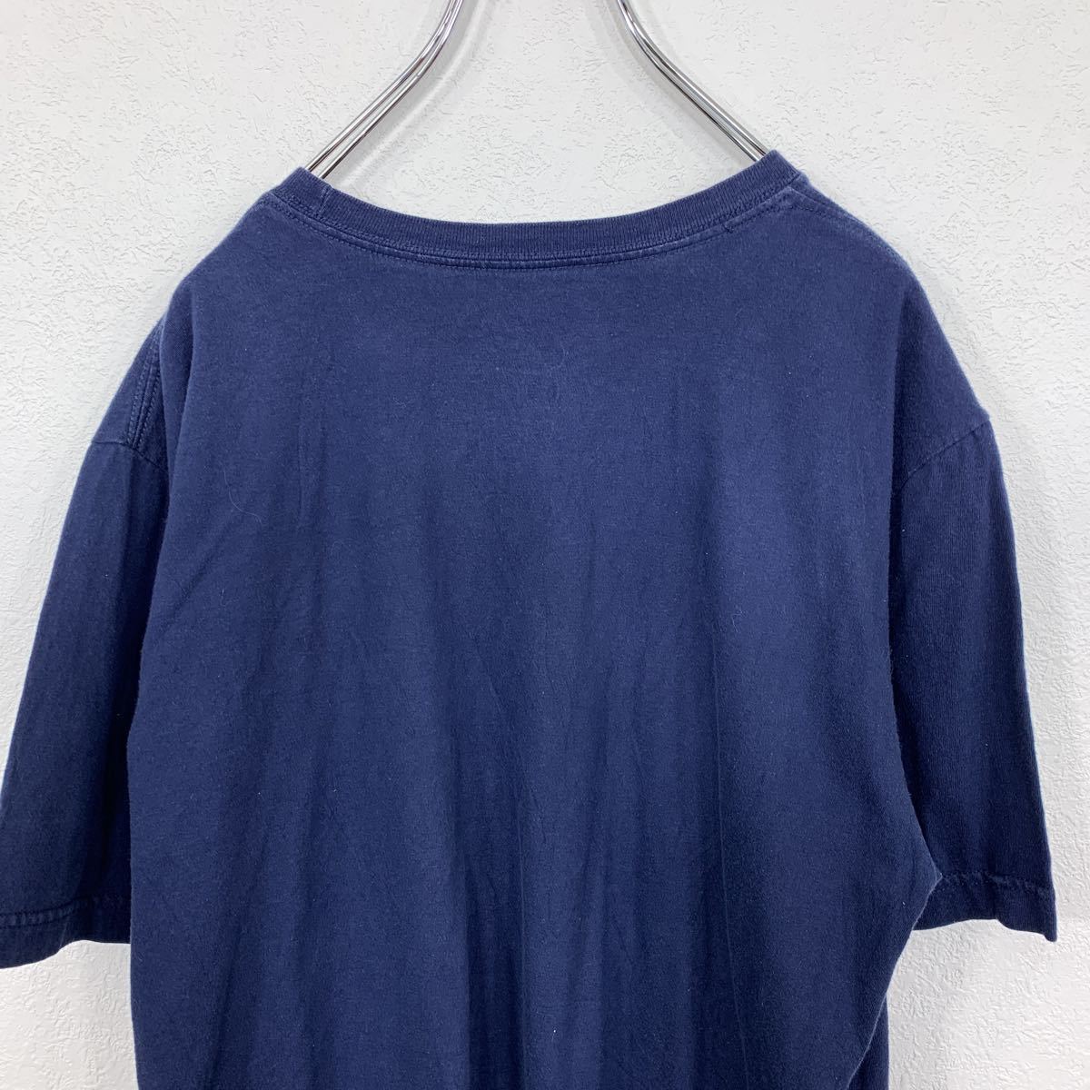 NIKE Tシャツ L 紺 ナイキ のスポーツ ワンポイント 古着卸 アメリカ仕入 t2109-3860_画像5