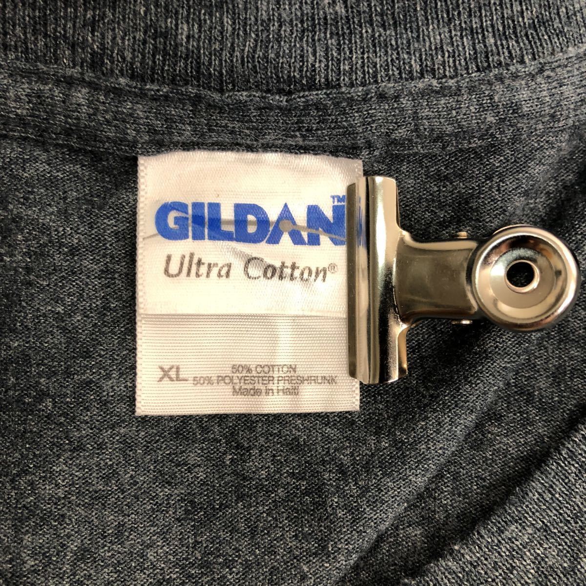 GILDAN 半袖 プリントTシャツ XLサイズ ギルダン グレー 古着卸 アメリカ仕入 t2206-4386_画像8