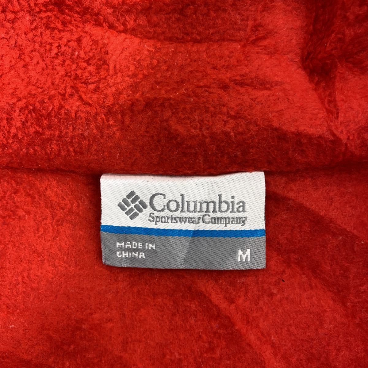 Columbia フリースジャケット レディース M レッド コロンビア アウトドア スポーツ フルジップ 古着卸 アメリカ仕入 t2201-3697_画像8