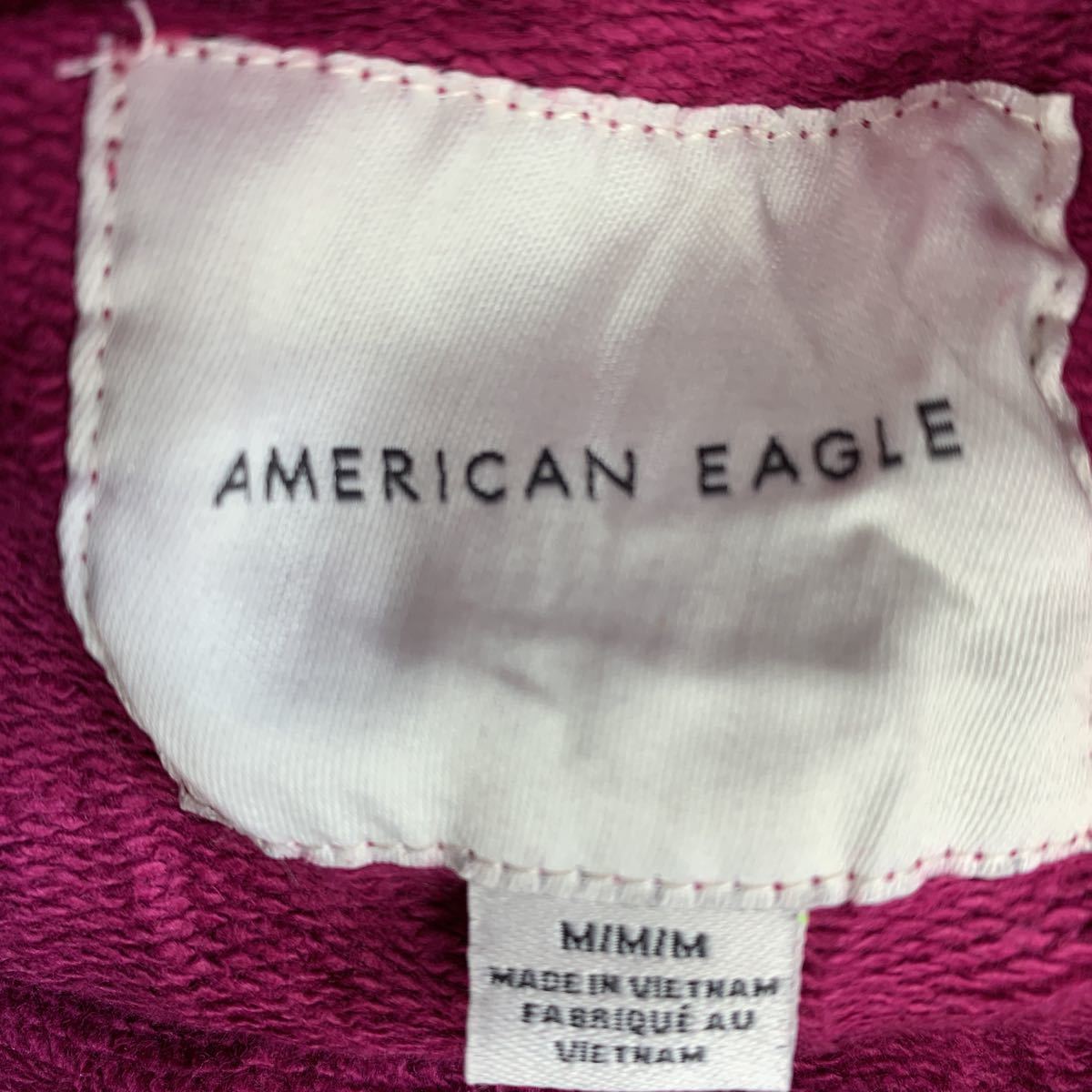 AMERICAN EAGLE 刺繍プルオーバーパーカー レディース Mサイズ アメリカンイーグル パープル 古着卸 アメリカ仕入 t2201-4570_画像7