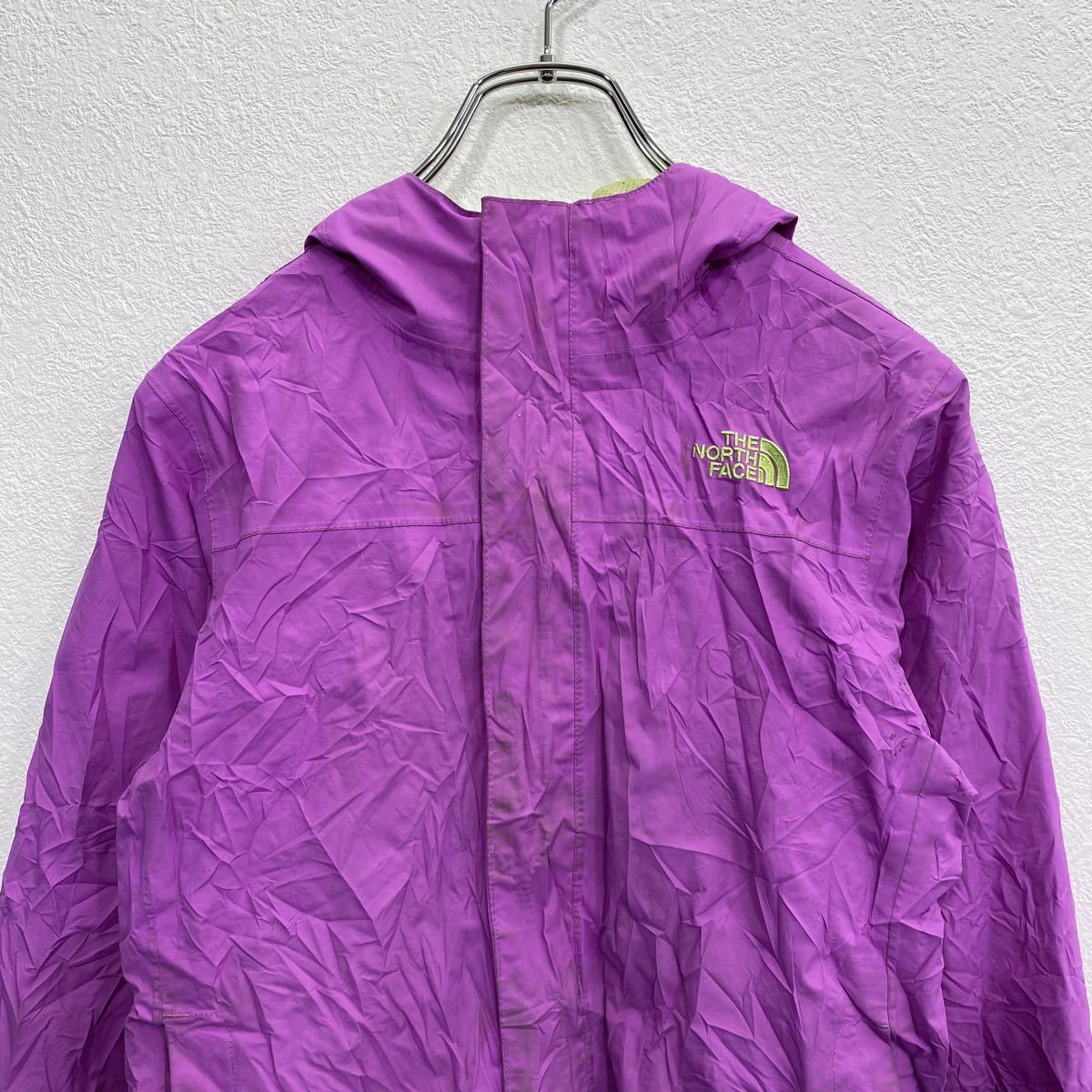 THE NORTH FACE mountain parka Kids M purple North Face nylon outdoor for children old clothes . America buying up t2201-4018