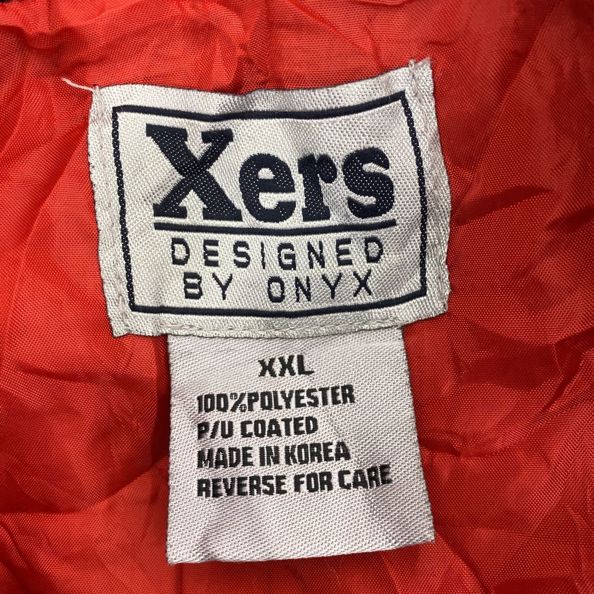 Xers ジップアップジャケット キッズ XXL ブラック レッド 刺繍 ワッペン ワンポイント スカジャン 古着卸 アメリカ仕入 t2112-4365_画像8