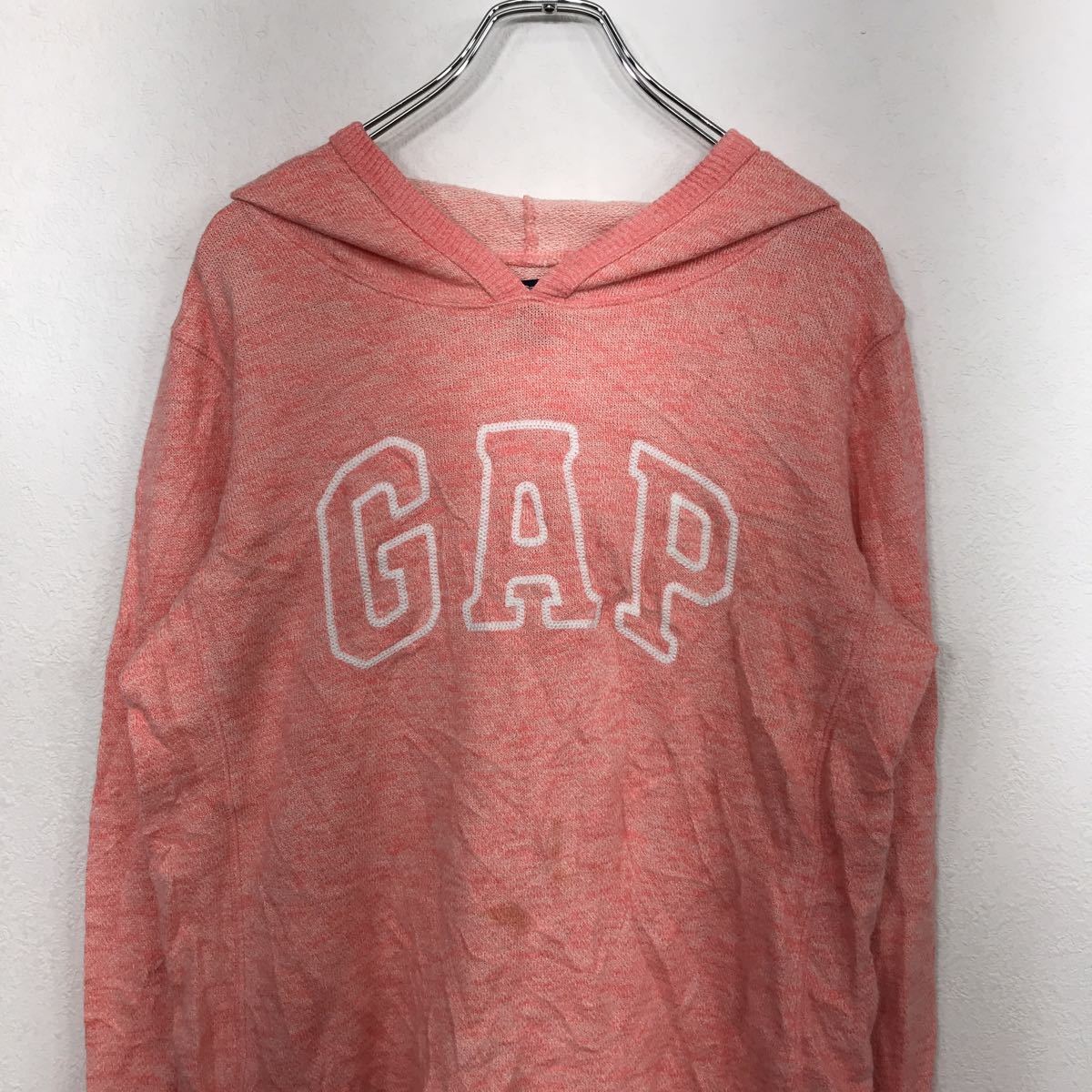 GAP スウェットパーカー レディース M ピンク ギャップ ロゴ トレーナー フーディー 古着卸 アメリカ仕入 t2112-3789_画像2