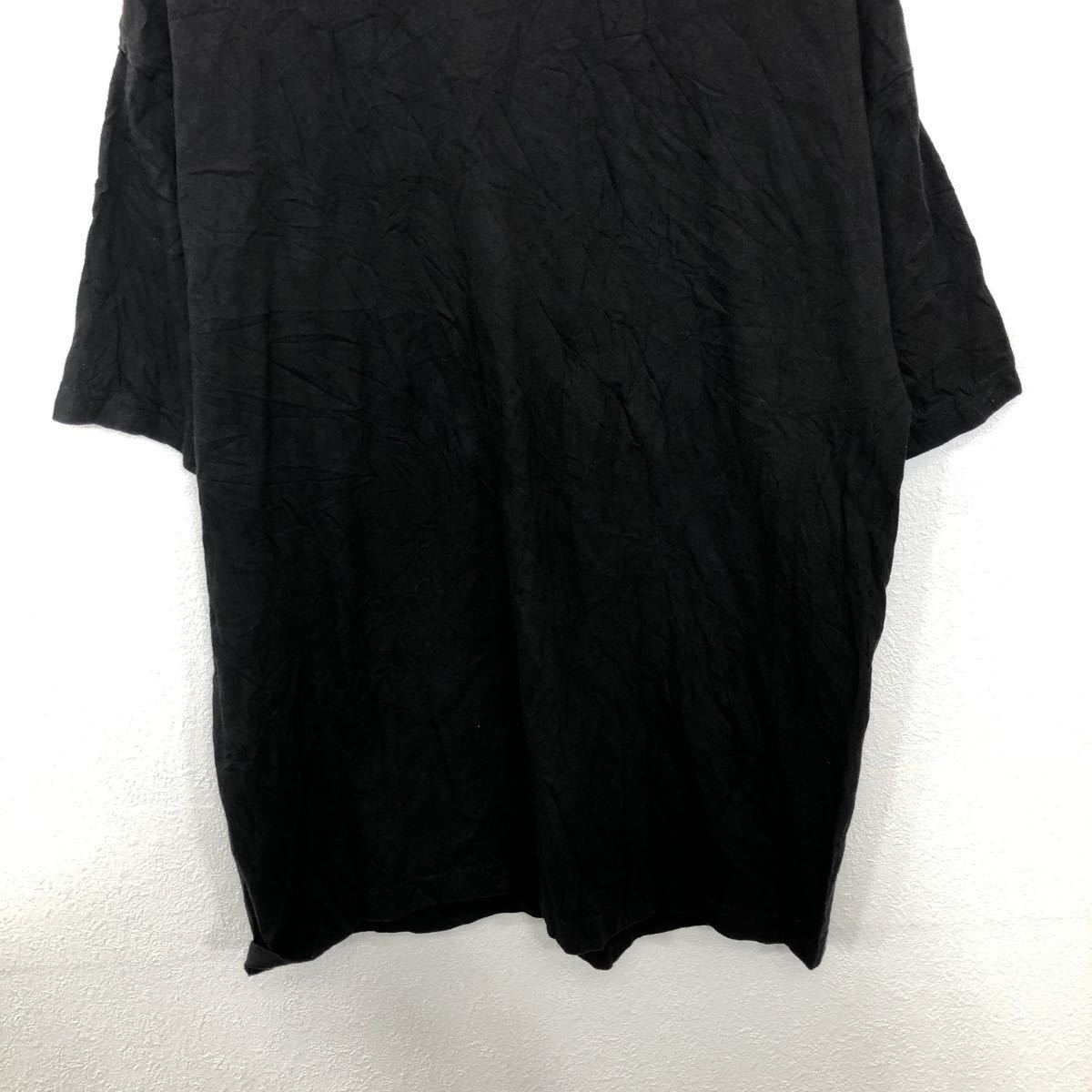 TS 半袖Tシャツ XLサイズ ブラック ビックサイズ 転写プリント ブルドッグ 古着卸 アメリカ仕入 t2206-3410_画像4