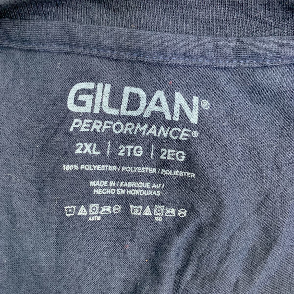 GILDAN 半袖 プリントTシャツ ギルダン 2XL ギルダン ビックサイズ ネイビー 古着卸 アメリカ仕入 t2206-3641_画像8