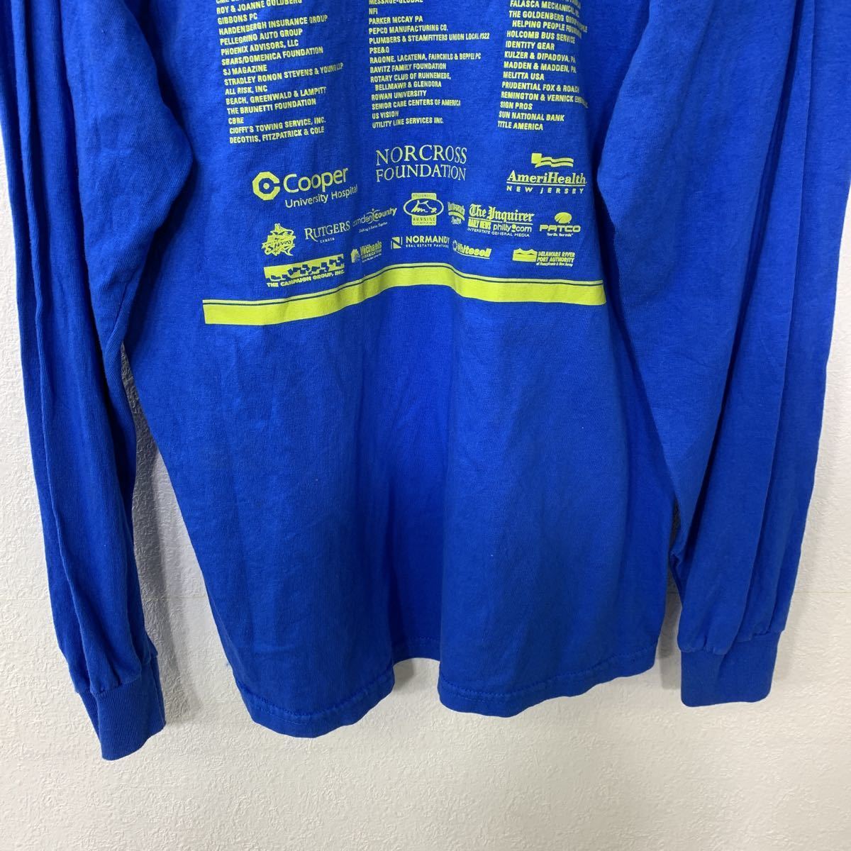 GILDAN 長袖プリントTシャツ Lサイズ ギルダン ブルー 古着卸 アメリカ仕入 t2206-3792_画像8