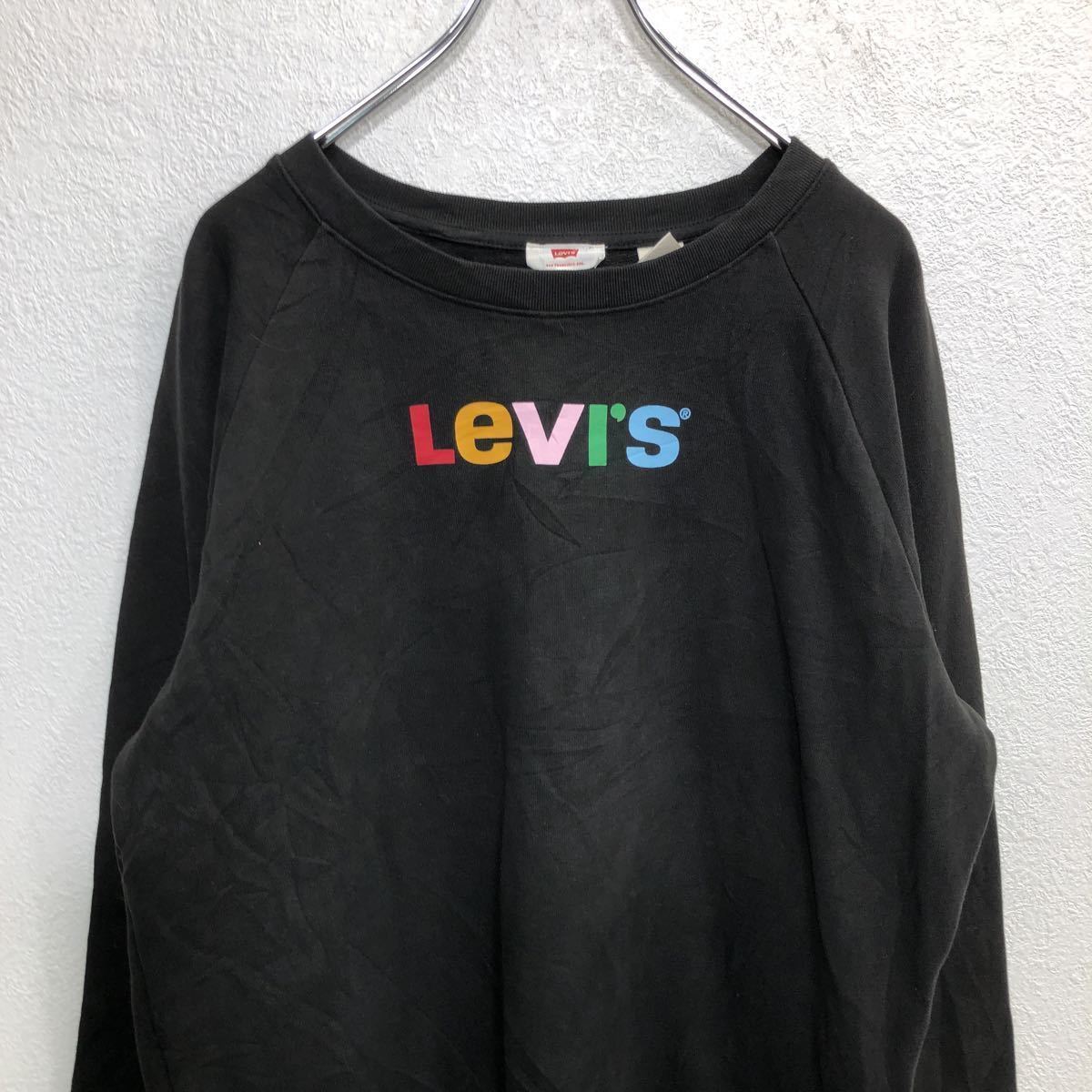 Levi's スウェットトレーナー Mサイズ リーバイス レディース ブラック 古着卸 アメリカ仕入 t2207-3598_画像2