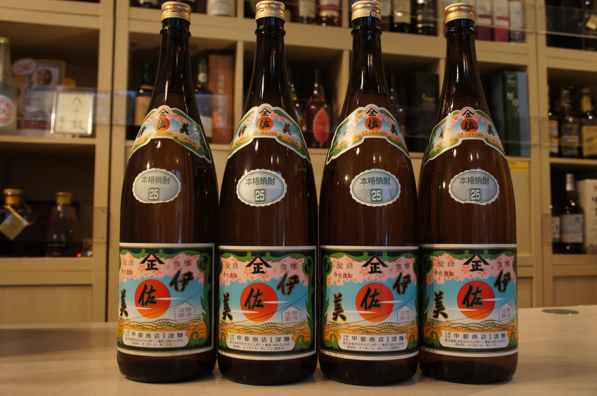 D17【同梱】伊佐美 1800ml 4本セット 25% 鹿児島 芋焼酎 本格焼酎
