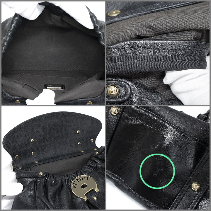 安い割引 フェンディのハンドバッグ 正規品 美品 ボルサ 黒色