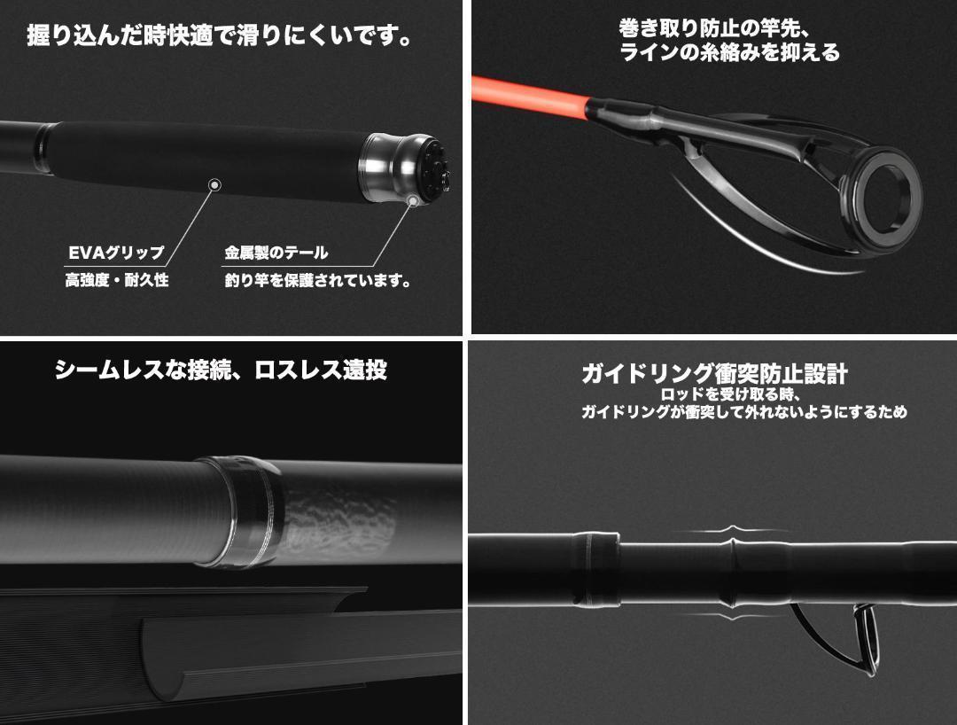 YU58 4.5M ロッド コンパクト 釣り竿 投げ竿 釣竿 炭素繊維 伸縮式 PE0.8-4#対応 超遠投 大物 高弾性 カーボン繊維 操作簡単 カーボン_画像8