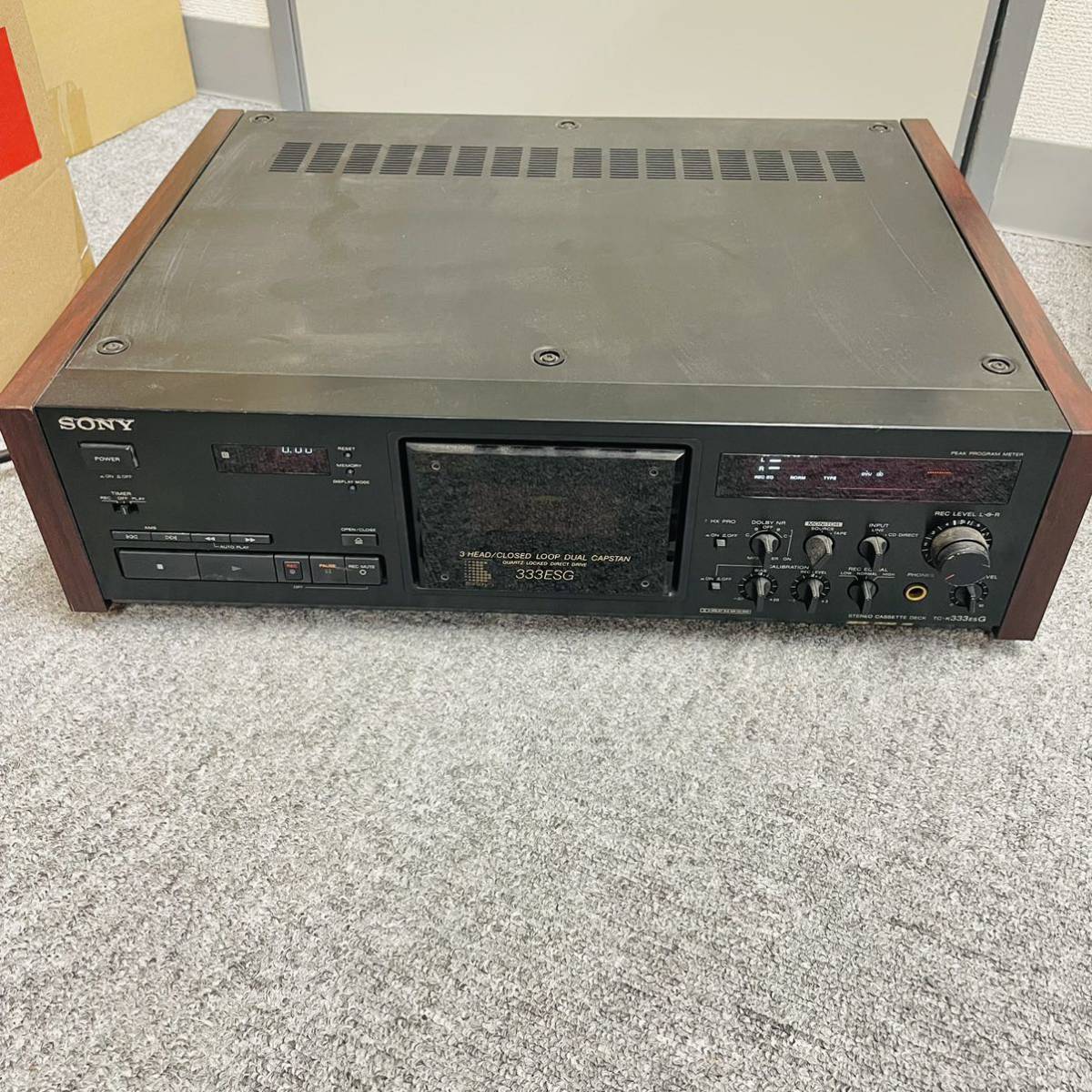 SONY TC-K333ESG ソニー カセットデッキ 通電確認のみ 現状品 NN3478