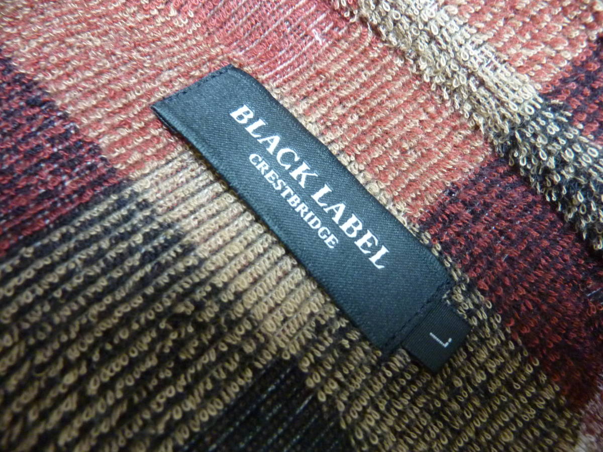  新品 【Ｌ】 BLACK LABELCRESTBRIDGEブラックレーベル クレストブリッジ パイルCBチェック ポロシャツ （Ｌ） レッド他_画像9